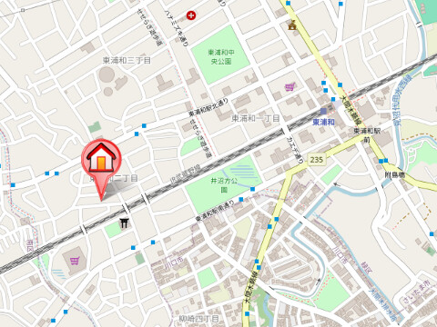 ��ʌ��������܎s�΋擌�Y�a�Q���ڂ̃}���V�����̒n�}