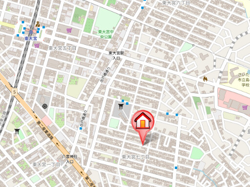 ��ʌ��������܎s�����擌��{�V���ڂ̃}���V�����̒n�}