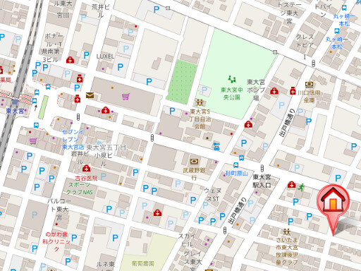 ��ʌ��������܎s�����擌��{�V���ڂ̃A�p�[�g�̒n�}