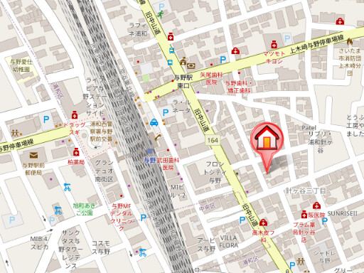 ��ʌ��������܎s�Y�a��j���J�R���ڂ̃}���V�����̒n�}