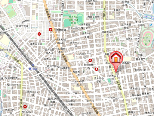 ��ʌ�����s���؂R���ڂ̃}���V�����̒n�}