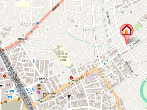 ��ʌ��������܎s�΋摾�c�E�P���ڂ̃}���V�����̒n�}