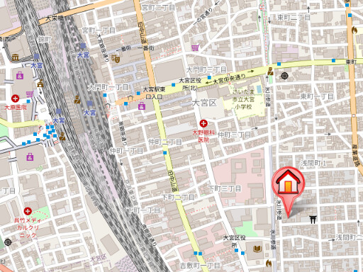 ��ʌ��������܎s��{���Ԓ��Q���ڂ̃}���V�����̒n�}