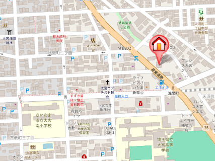 ��ʌ��������܎s��{���Ԓ��Q���ڂ̃}���V�����̒n�}