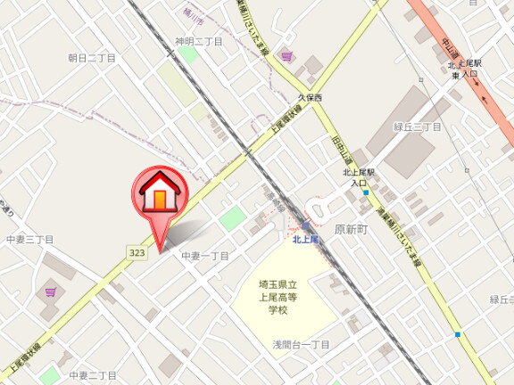 ��ʌ�����s���ȂP���ڂ̃}���V�����̒n�}