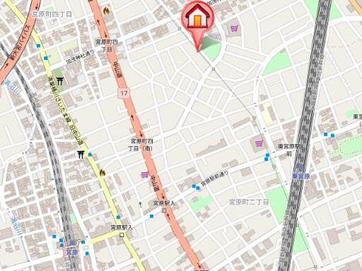 ��ʌ��������܎s�k��{�����S���ڂ̃A�p�[�g�̒n�}