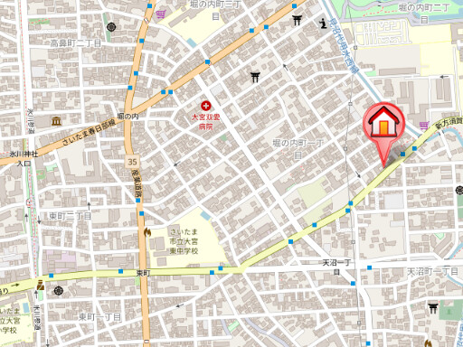 ��ʌ��������܎s��{��x�̓����P���ڂ̃A�p�[�g�̒n�}