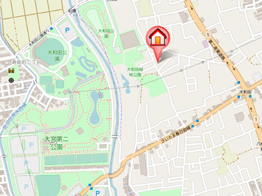 ��ʌ��������܎s�������a�c���P���ڂ̃A�p�[�g�̒n�}